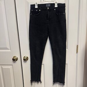 AGolde women’s black distressed jeans size 29